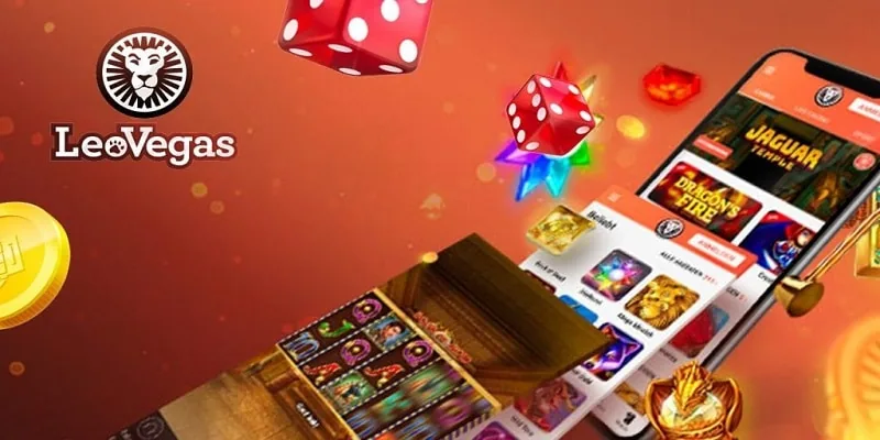 LeoVegas Casino lobby on a phone